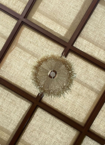 Rattan weave close-up